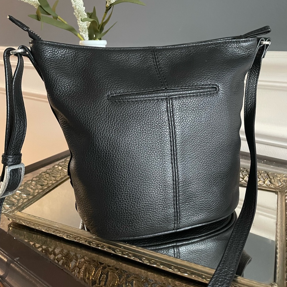 Brighton Pretty Tough Collection- Baby Jake Leather Crossbody - Picture 4 of 12